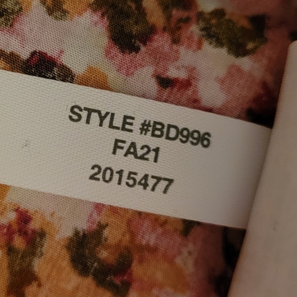 J. Crew Smocked puff-sleeve dress in faded floral pink BD996 Women's Large - Picture 5 of 9